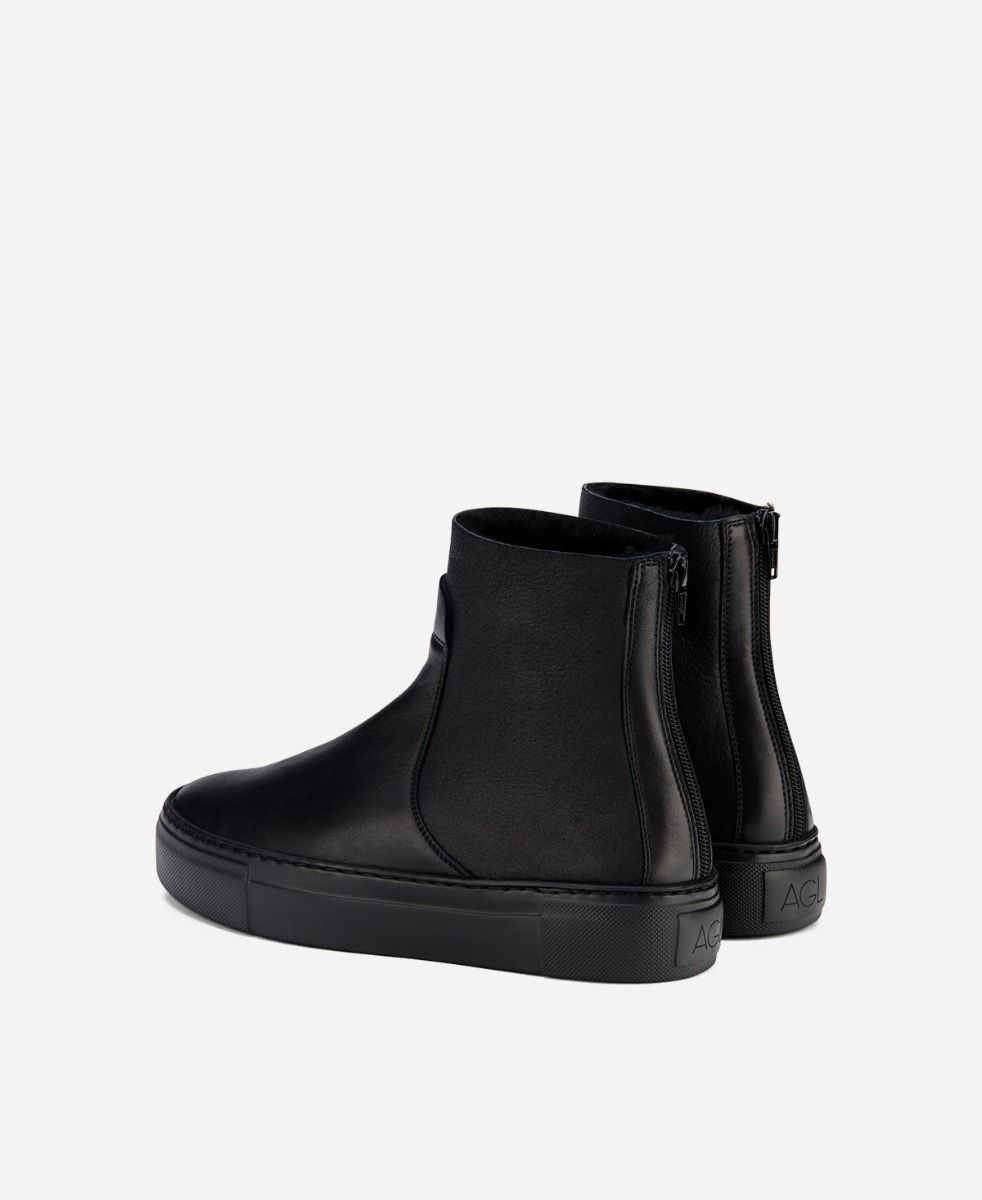 Agl Sneaker con shearling Nero MEGHAN WARM Vendita Economica