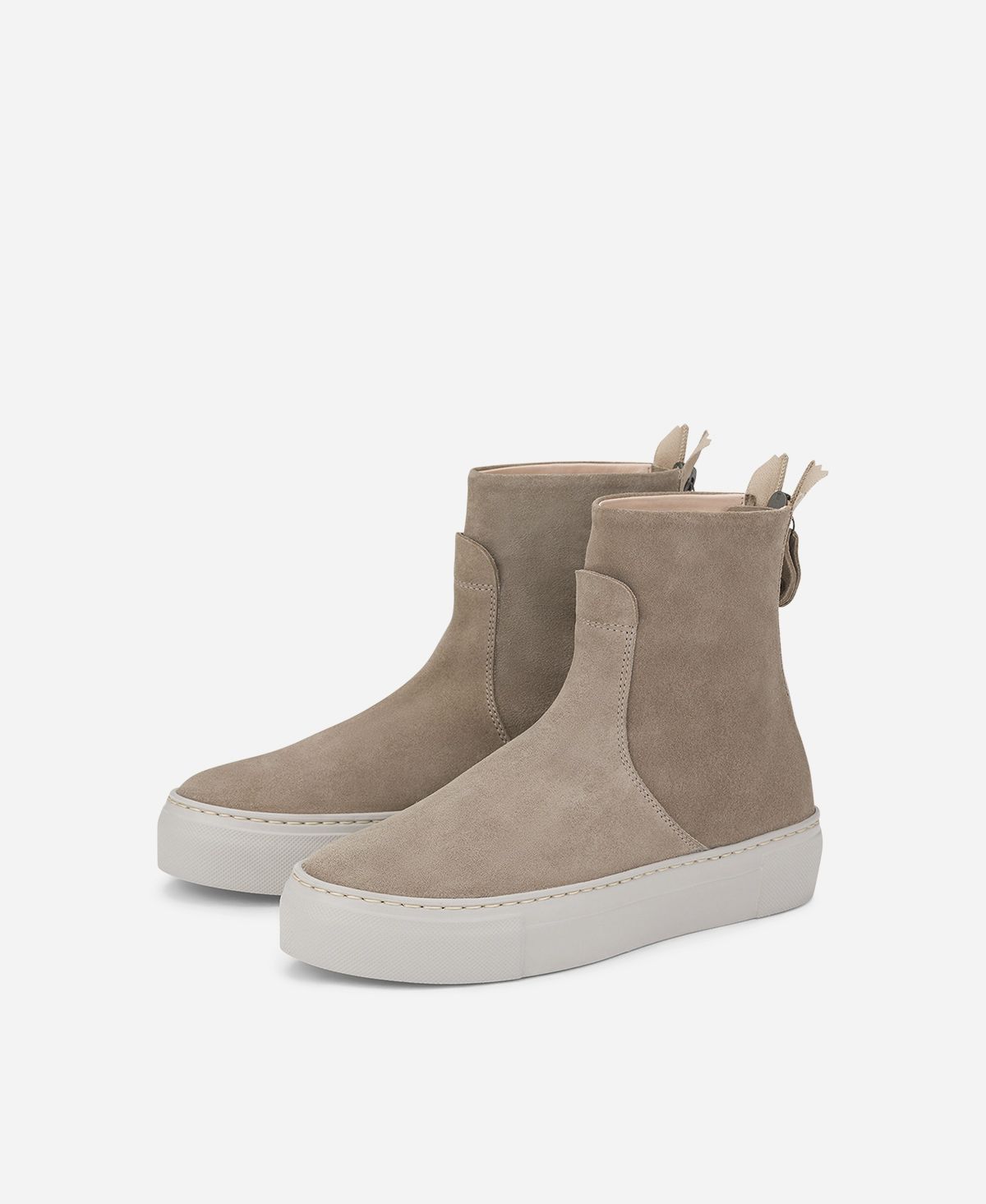 Agl Stivaletto sneaker in velour Tortora MEGHAN BOOTIE Saldi Di Fabbrica
