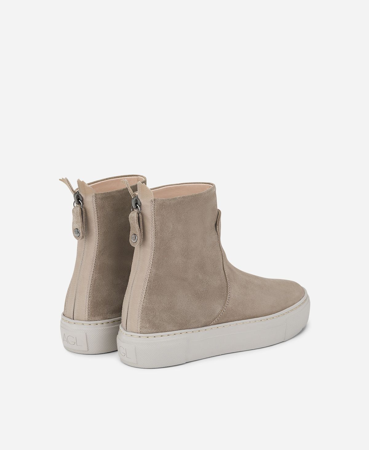 Agl Stivaletto sneaker in velour Tortora MEGHAN BOOTIE Saldi Di Fabbrica