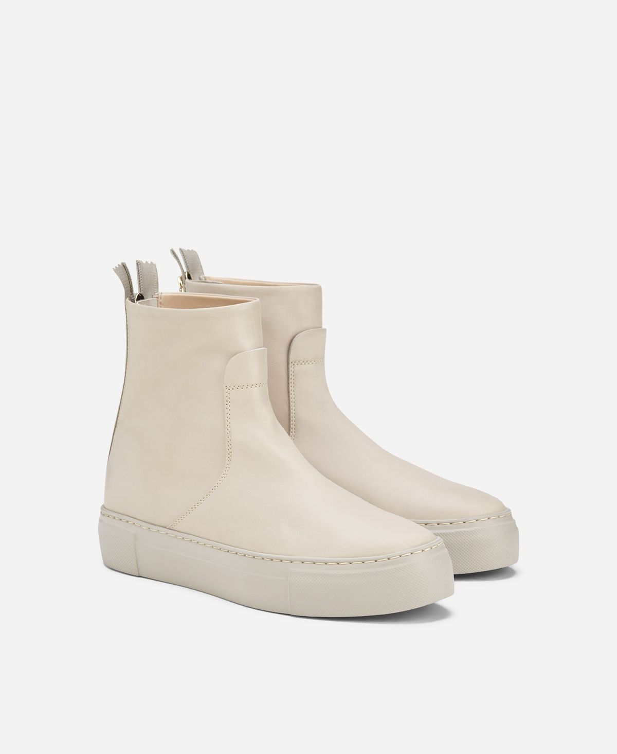 Agl Stivaletto sneaker in pelle Crema MEGHAN BOOTIE I Più Venduti
