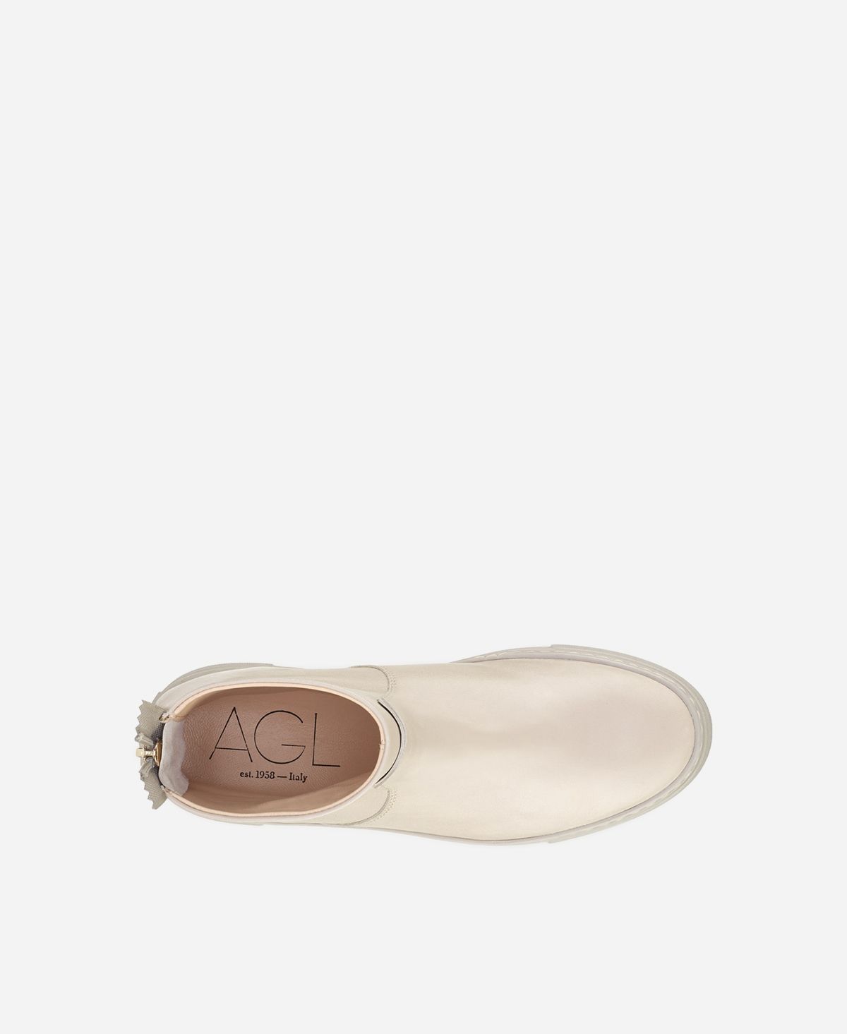 Agl Stivaletto sneaker in pelle Crema MEGHAN BOOTIE I Più Venduti