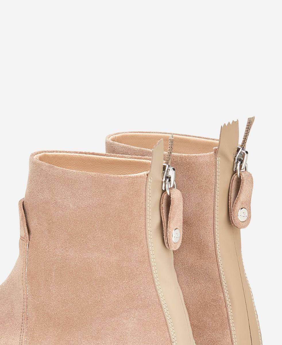 Agl Stivaletto sneaker in velour Beige MEGHAN BOOTIE Vendite Flash