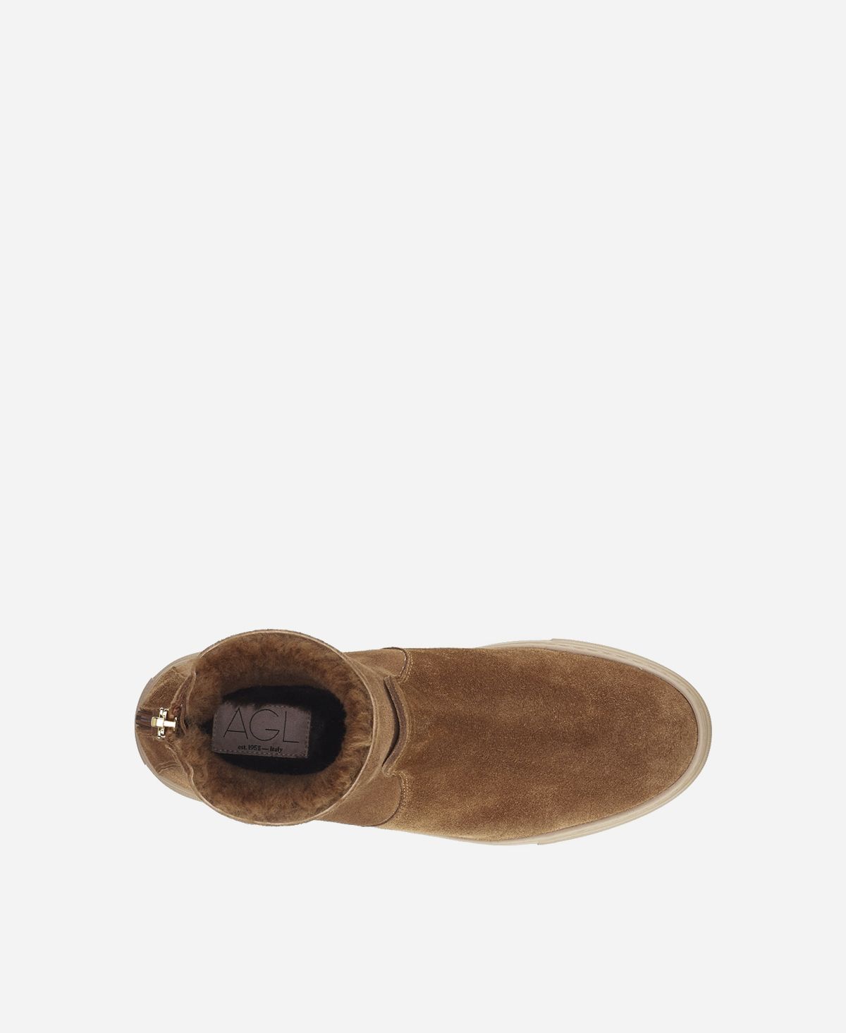 Agl Sneaker con shearling Cuoio MEGHAN WARM Negozio