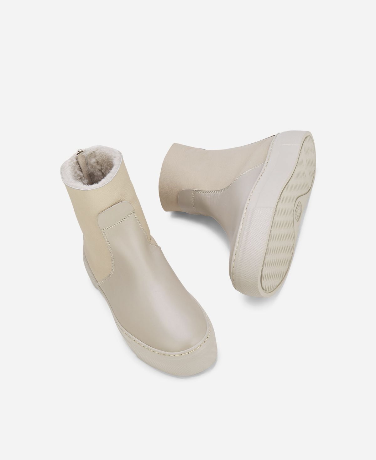 Agl Sneaker con shearling Crema MEGHAN WARM In Saldo
