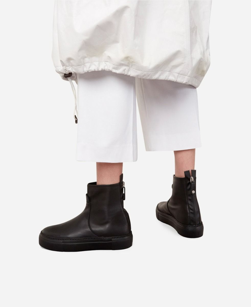 Agl Stivaletto sneaker in pelle Nero MEGHAN BOOTIE Moda