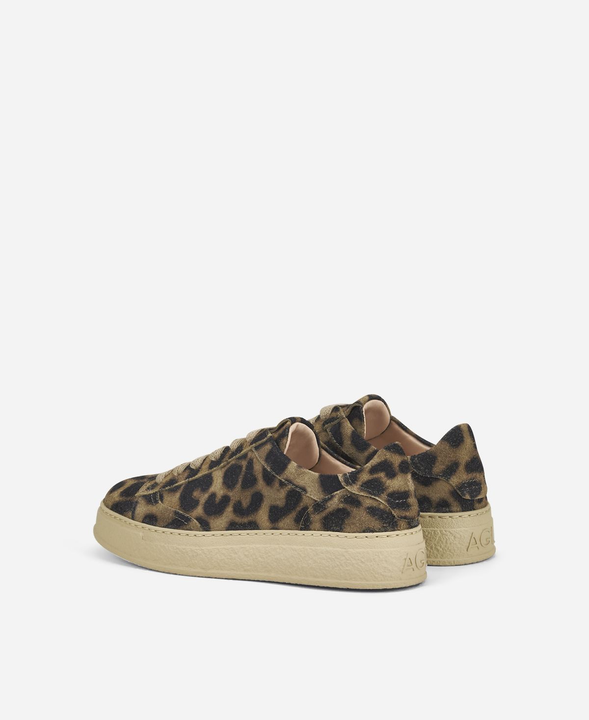 Agl Sneaker animalier Stampa leopard Giuly Lace up Nuovo
