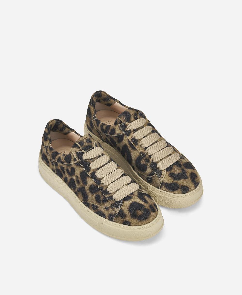Agl Sneaker animalier Stampa leopard Giuly Lace up Nuovo