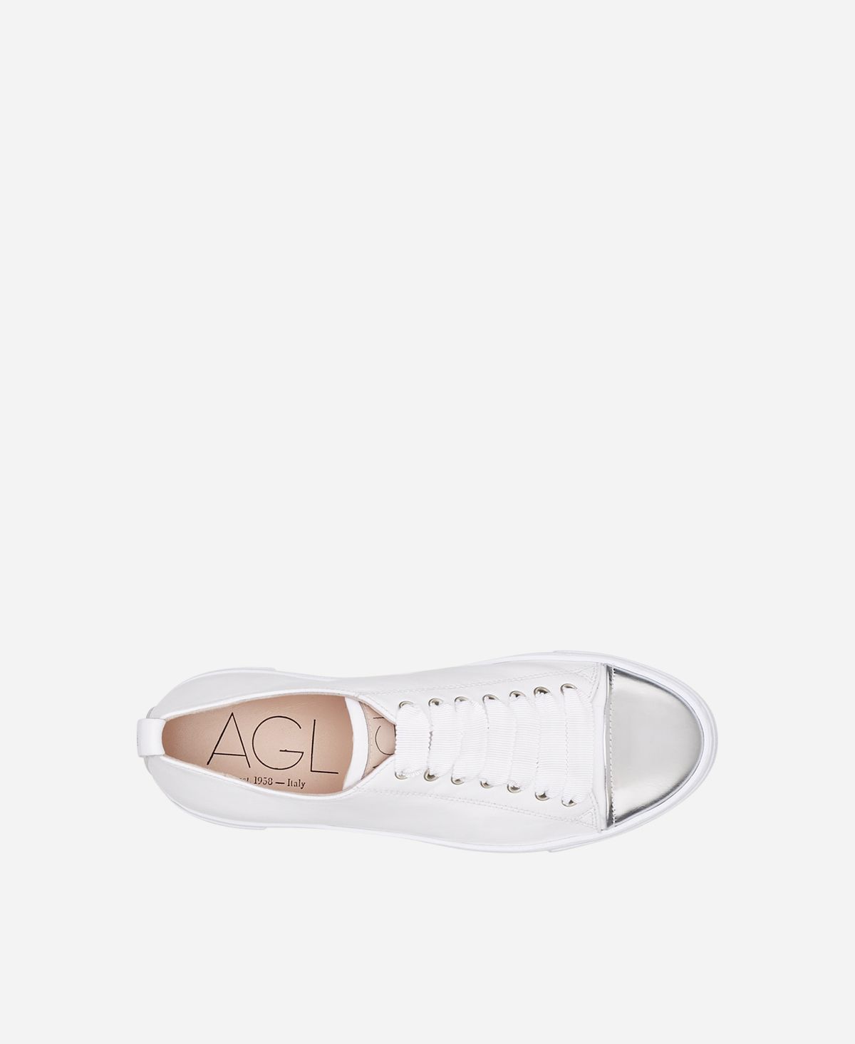 Agl Sneaker con puntina Bianco Mollie Consegna Veloce