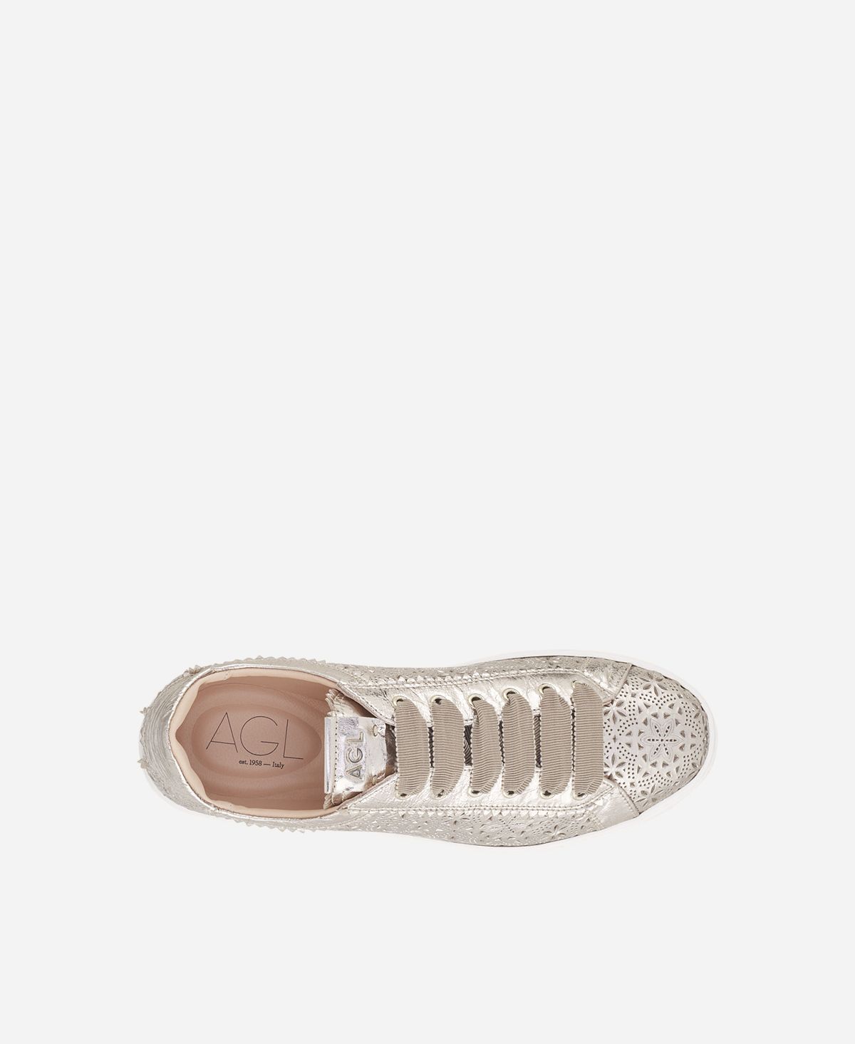 Agl Sneaker perforata Platino Sade Spring Affare Del Giorno