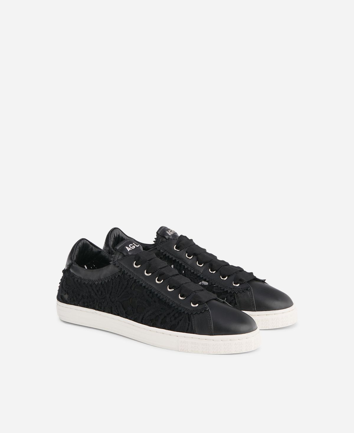 Agl Sneaker in pizzo Nero Sade Fabric Prezzo Ridotto