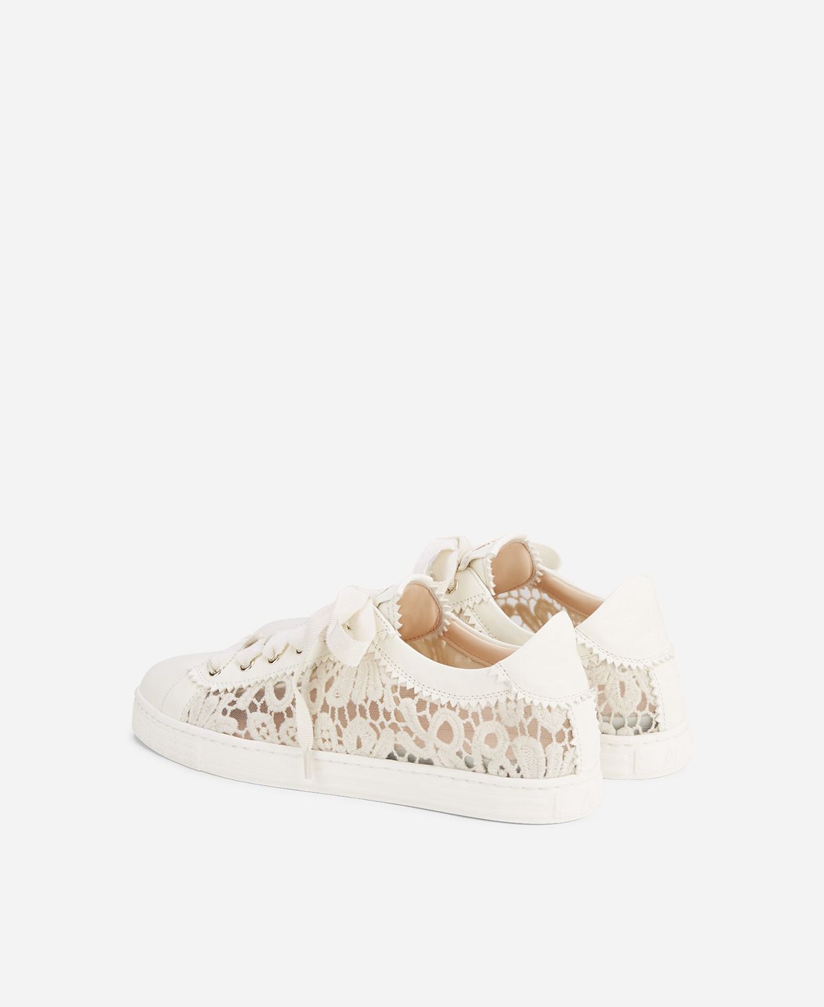 Agl Sneaker in pizzo Bianco Sade Fabric Sottocosto
