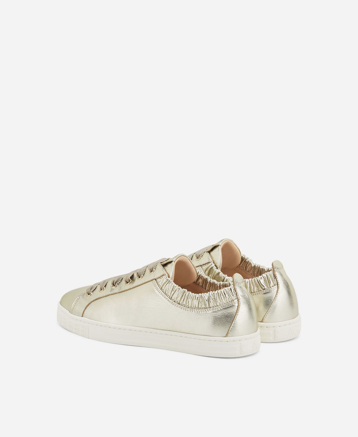 Agl Sneaker in pelle metallizzata Platino Suzie Convenienza