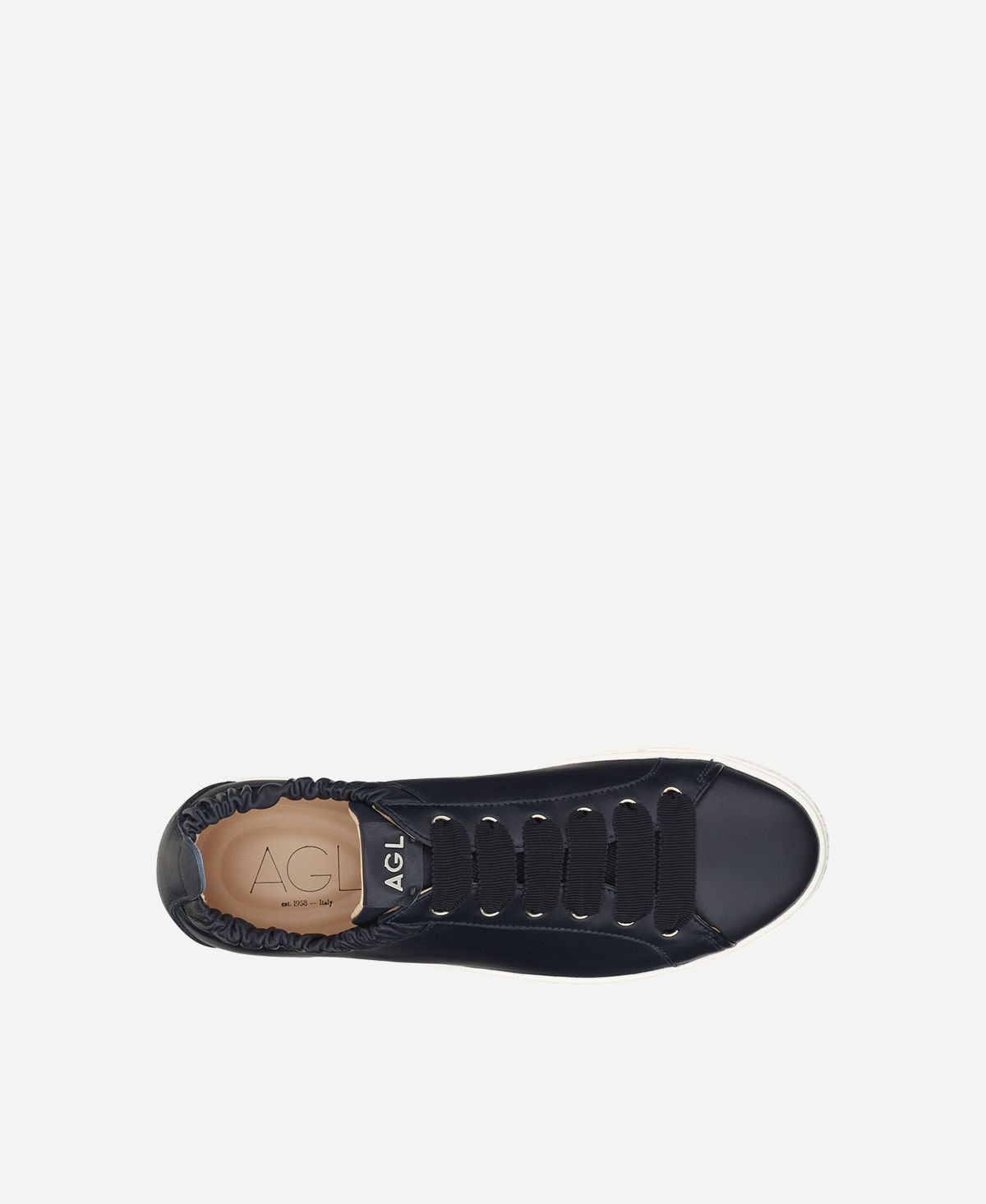 Agl Sneaker in pelle con elastico Blu SUZIE Ultimi due giorni