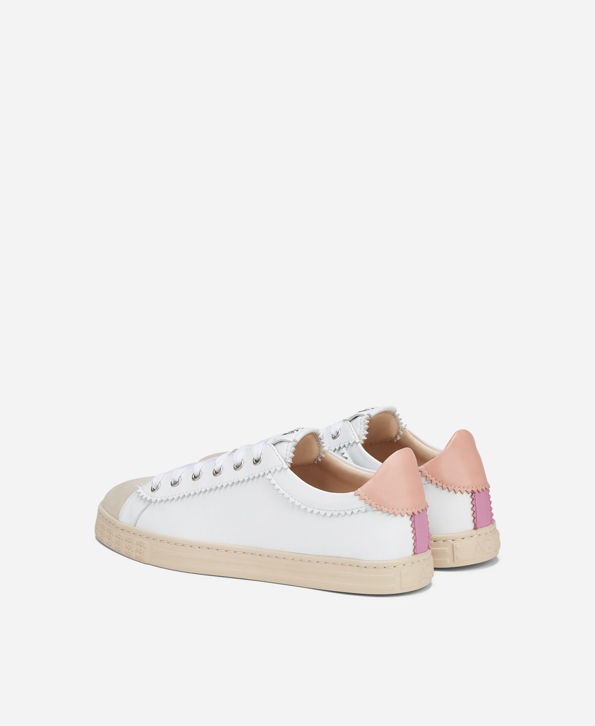 Agl Sneaker in pelle Rosa Sade Online