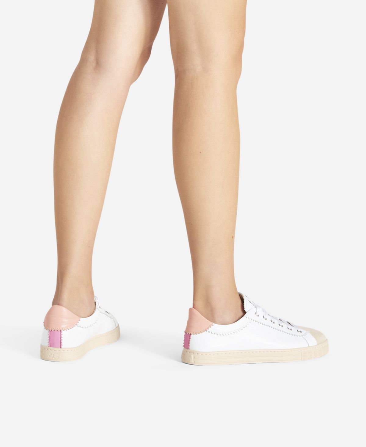 Agl Sneaker in pelle Rosa Sade Online