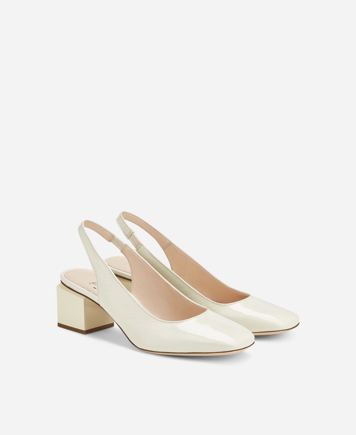 Agl Slig back con tacco a cubo Crema Angie Sling B Saldi Di Fabbrica