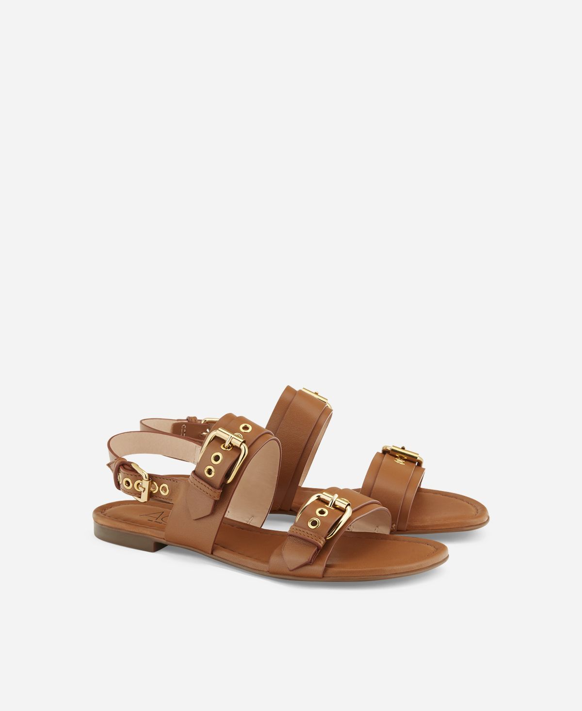 Agl Sandalo con fibbie Cuoio SUMMER MULTI BUCKLES In vendita