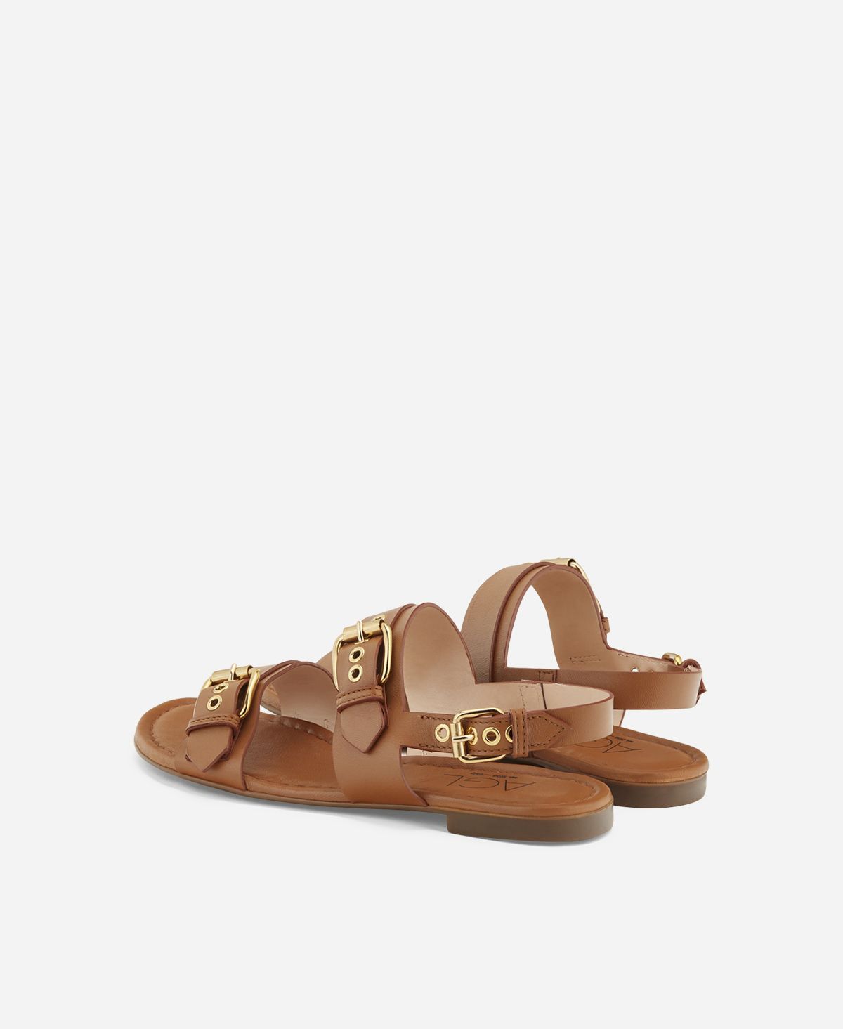 Agl Sandalo con fibbie Cuoio SUMMER MULTI BUCKLES In vendita