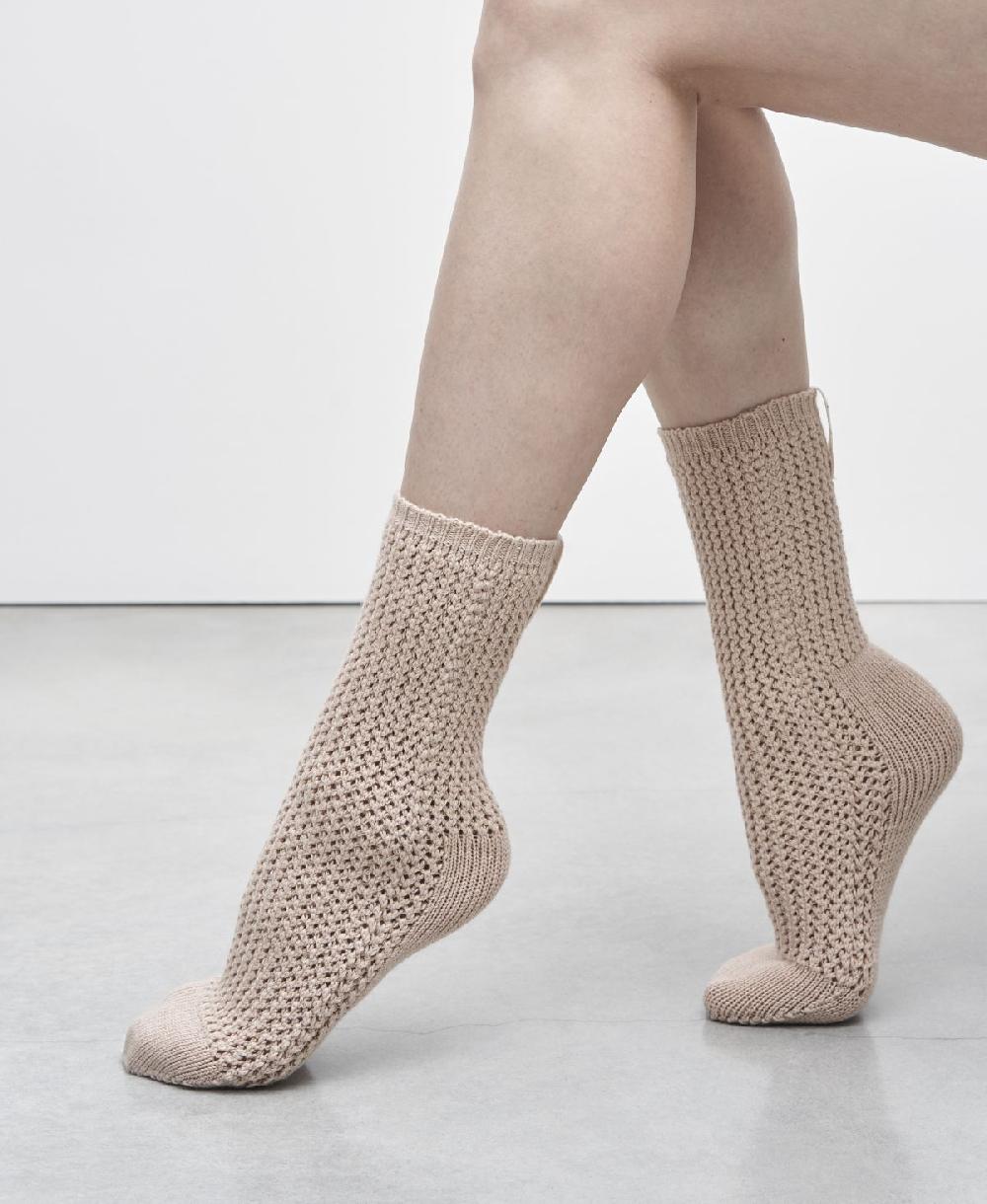 Agl Calze di lana Beige SOCK Acquista Ora