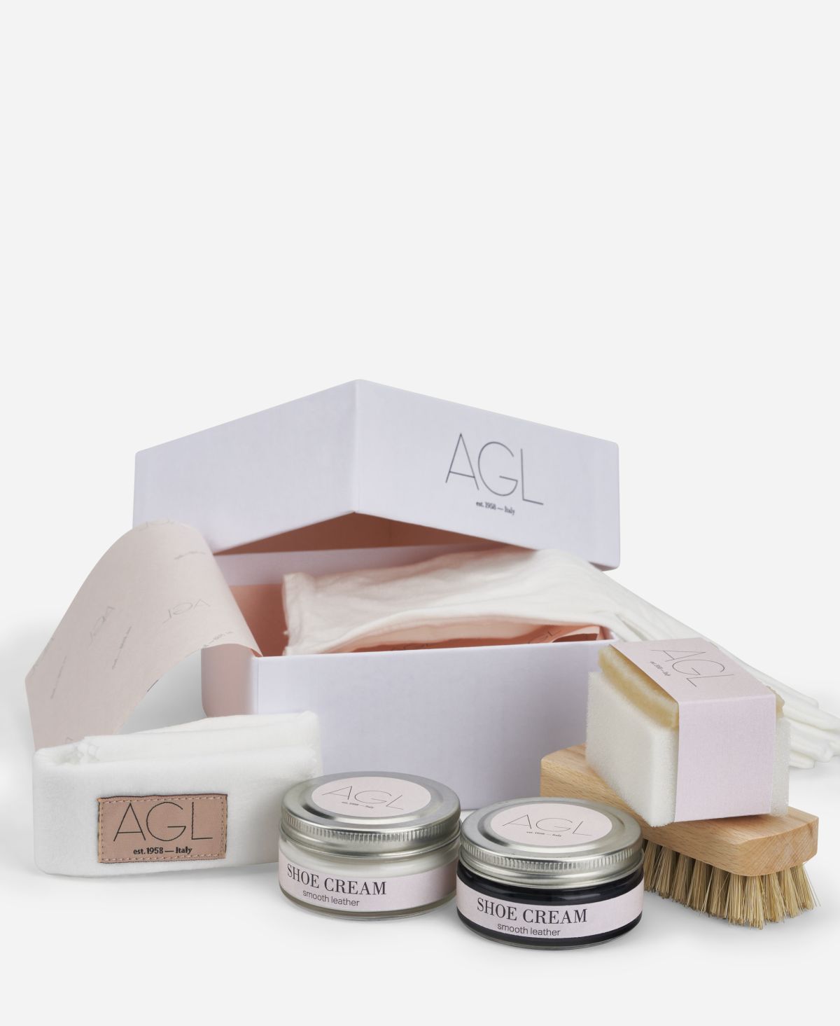 Agl Prodotti per la pulizia delle scarpe Bianco Box shoe care Convenienza