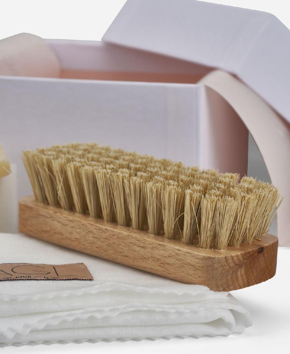 Agl Prodotti per pelle scamosciata Bianco Kit di pulizia per suede e vernice Presa