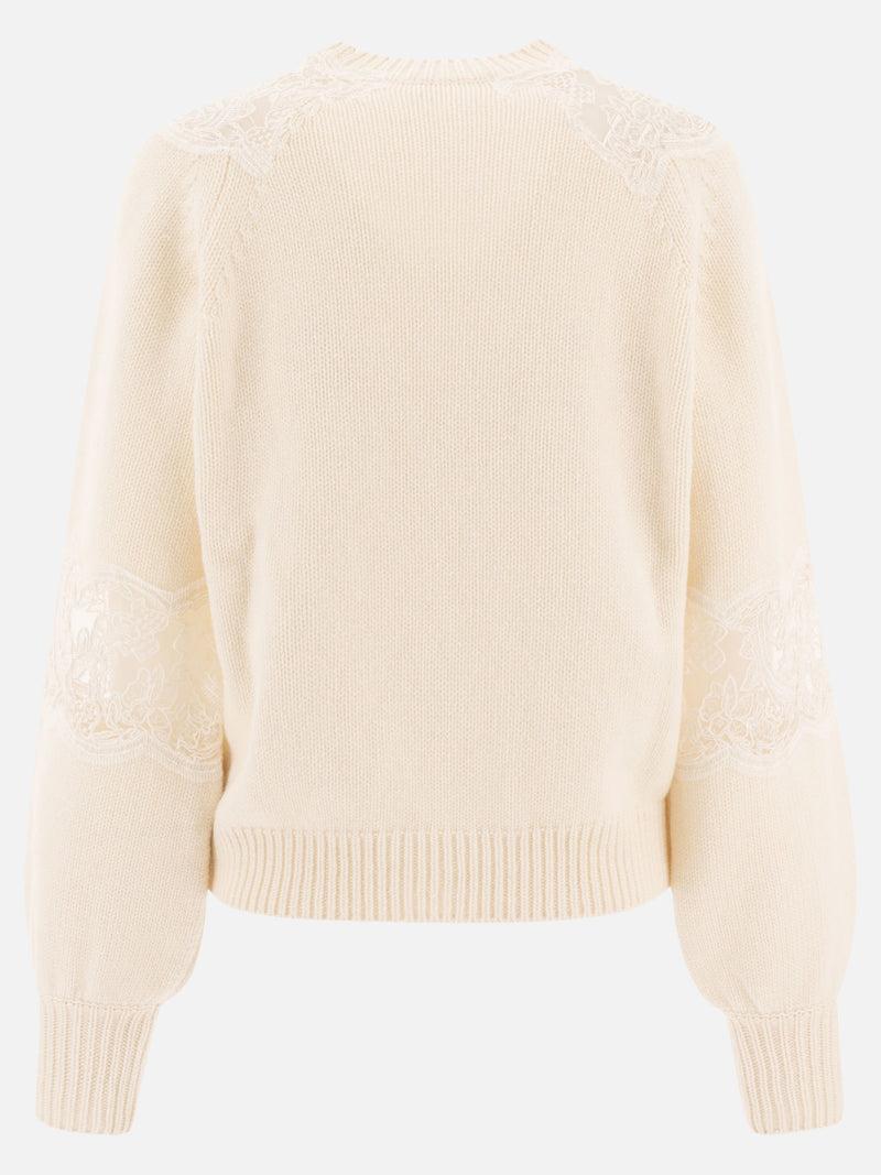 ﻿Vietti Elie Saab Maglione con inserti in pizzo Offerte stagionali