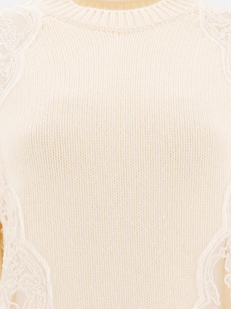 ﻿Vietti Elie Saab Maglione con inserti in pizzo Offerte stagionali
