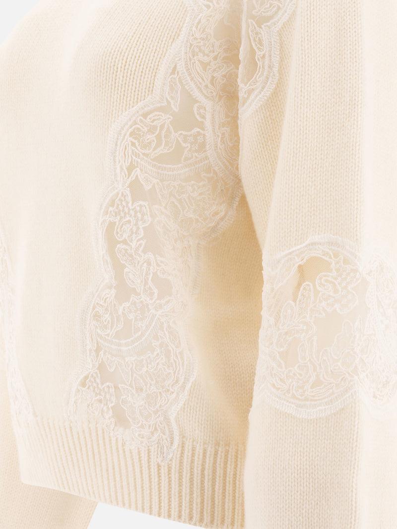 ﻿Vietti Elie Saab Maglione con inserti in pizzo Offerte stagionali