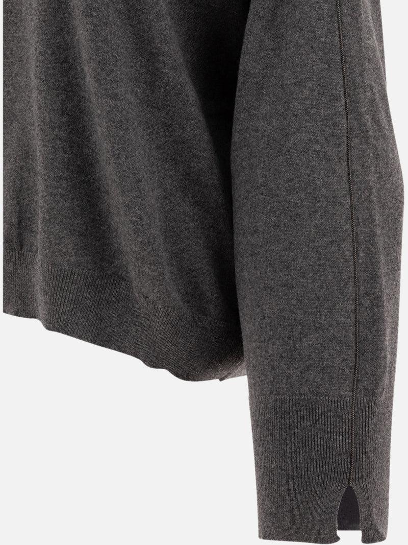 Vietti Brunello Cucinelli Maglione in cashmere con monili Prezzo basso