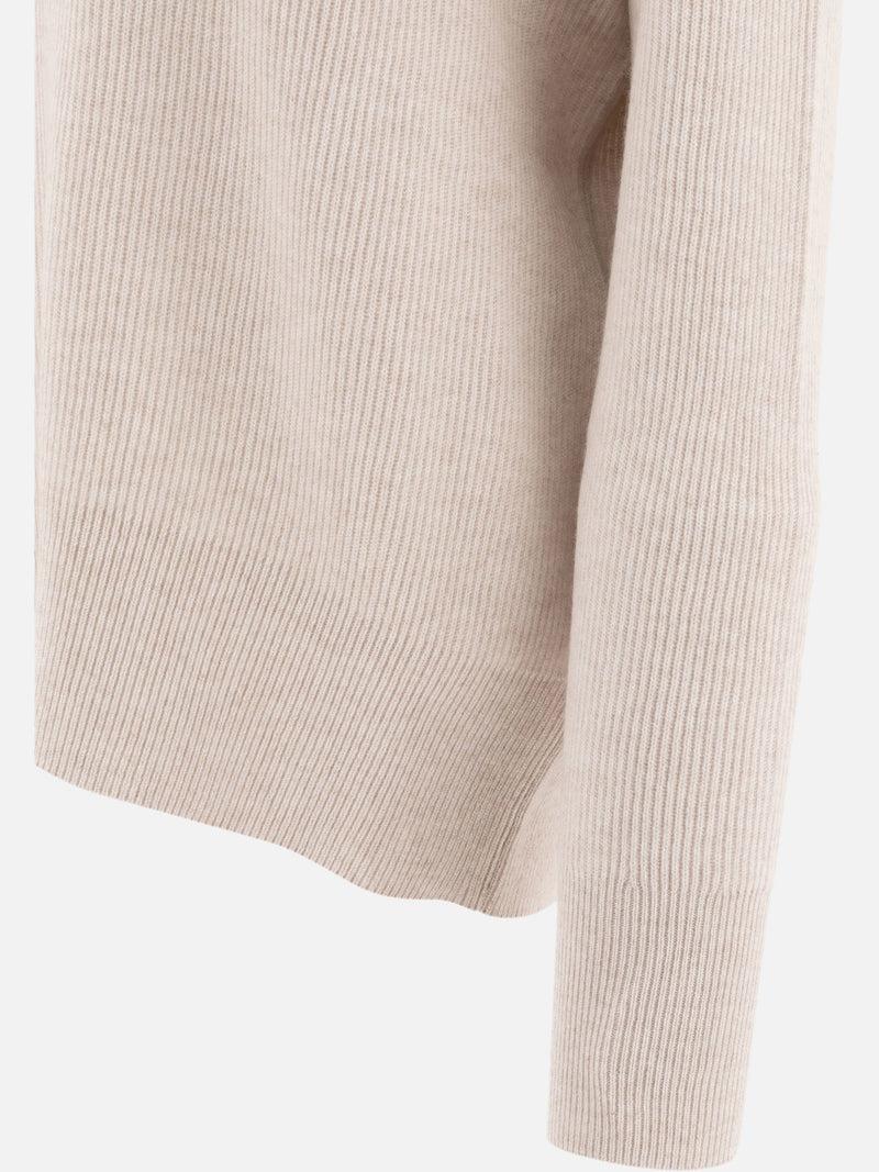 Vietti Brunello Cucinelli Maglione in cashmere con Precious Ribbed Collar Ritorno libero