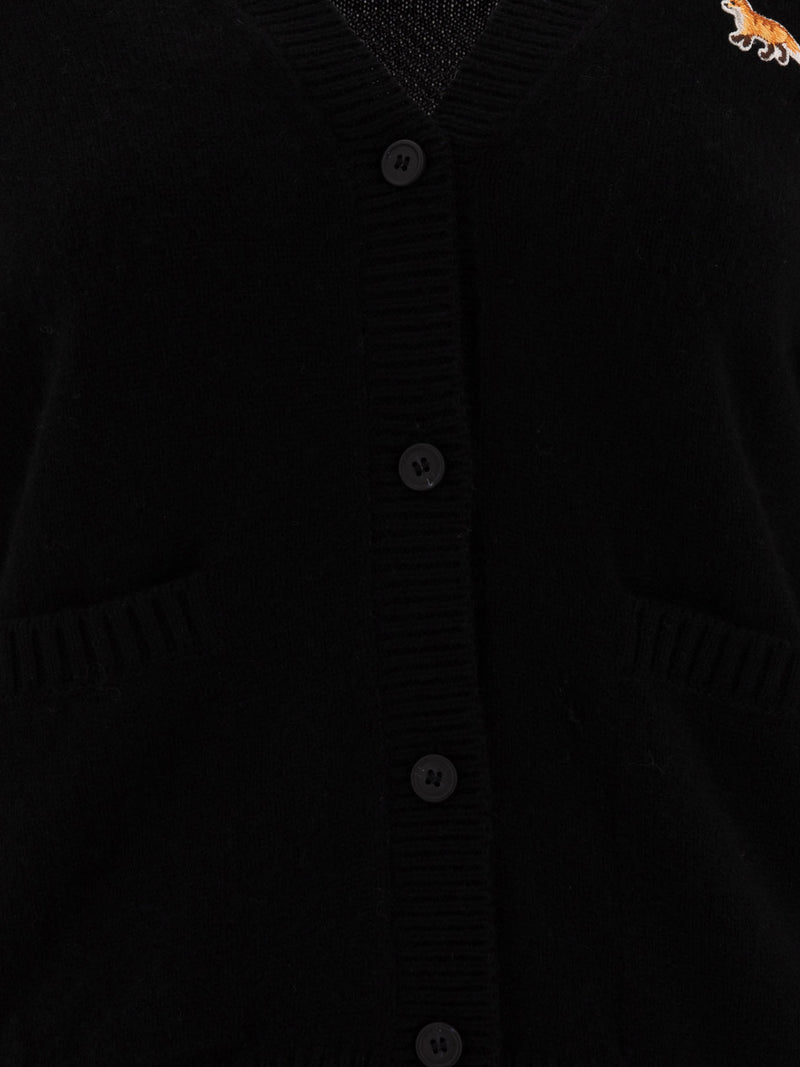 Vietti Maison Kitsuné Cardigan boxy "Baby Fox" Fino al 60% di sconto