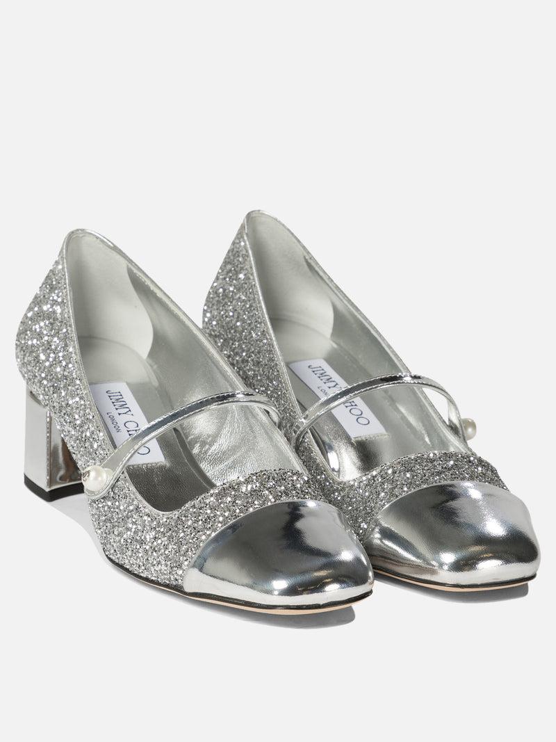 Vietti Jimmy Choo Décolleté con glietter "Elisa 45" Black Friday Prezzi