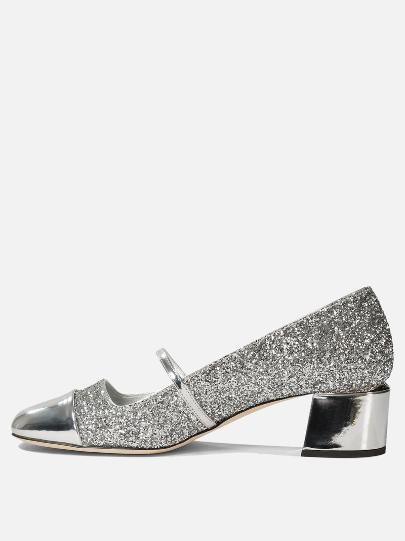 Vietti Jimmy Choo Décolleté con glietter "Elisa 45" Black Friday Prezzi