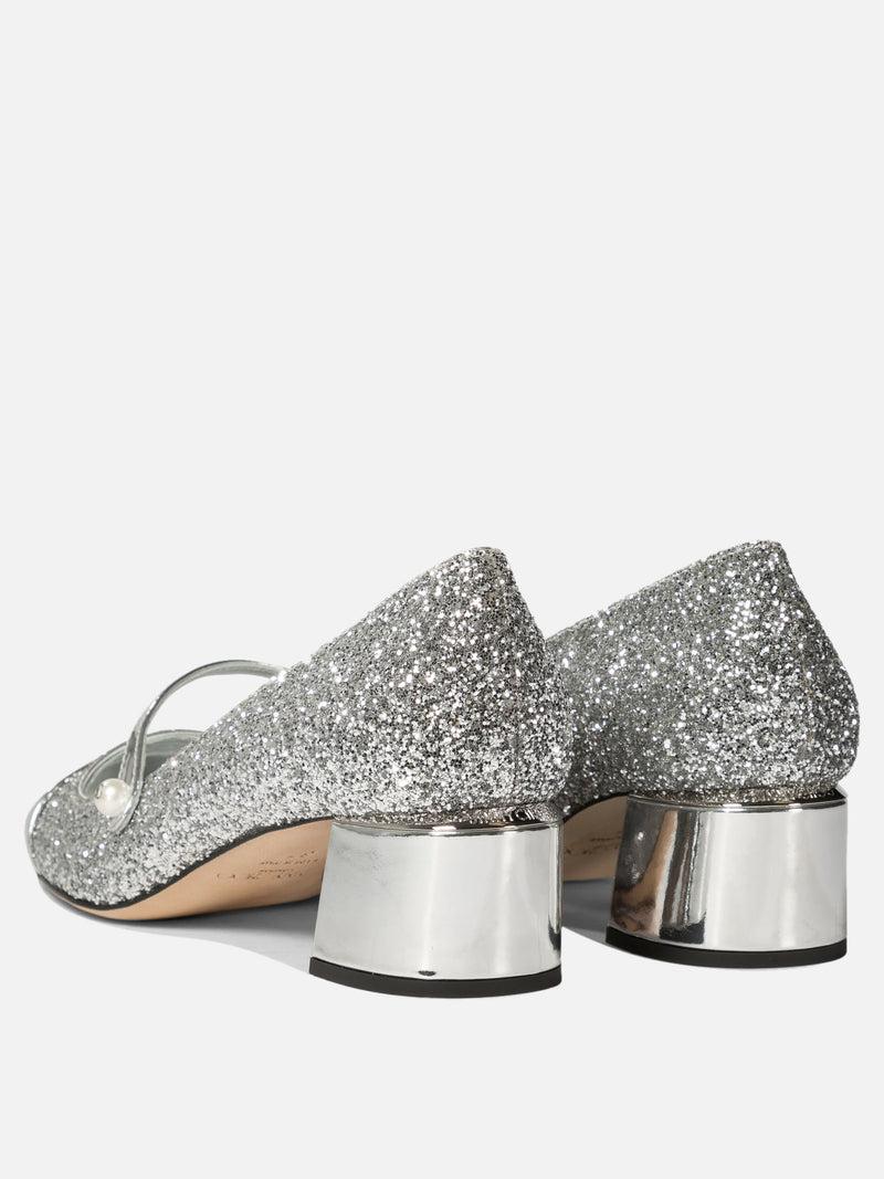 Vietti Jimmy Choo Décolleté con glietter "Elisa 45" Black Friday Prezzi