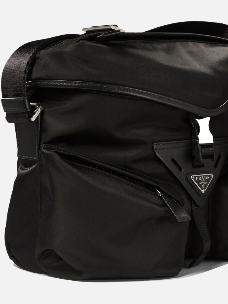 Vietti Prada Borsa con tracolla in Re-Nylon e pelle Offerta temporanea