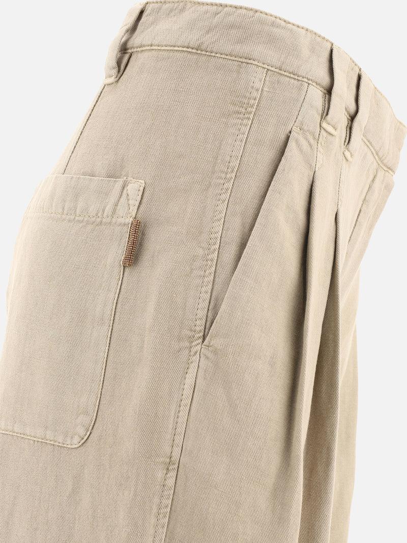 Vietti Brunello Cucinelli Pantaloni a gamba larga Shopping online