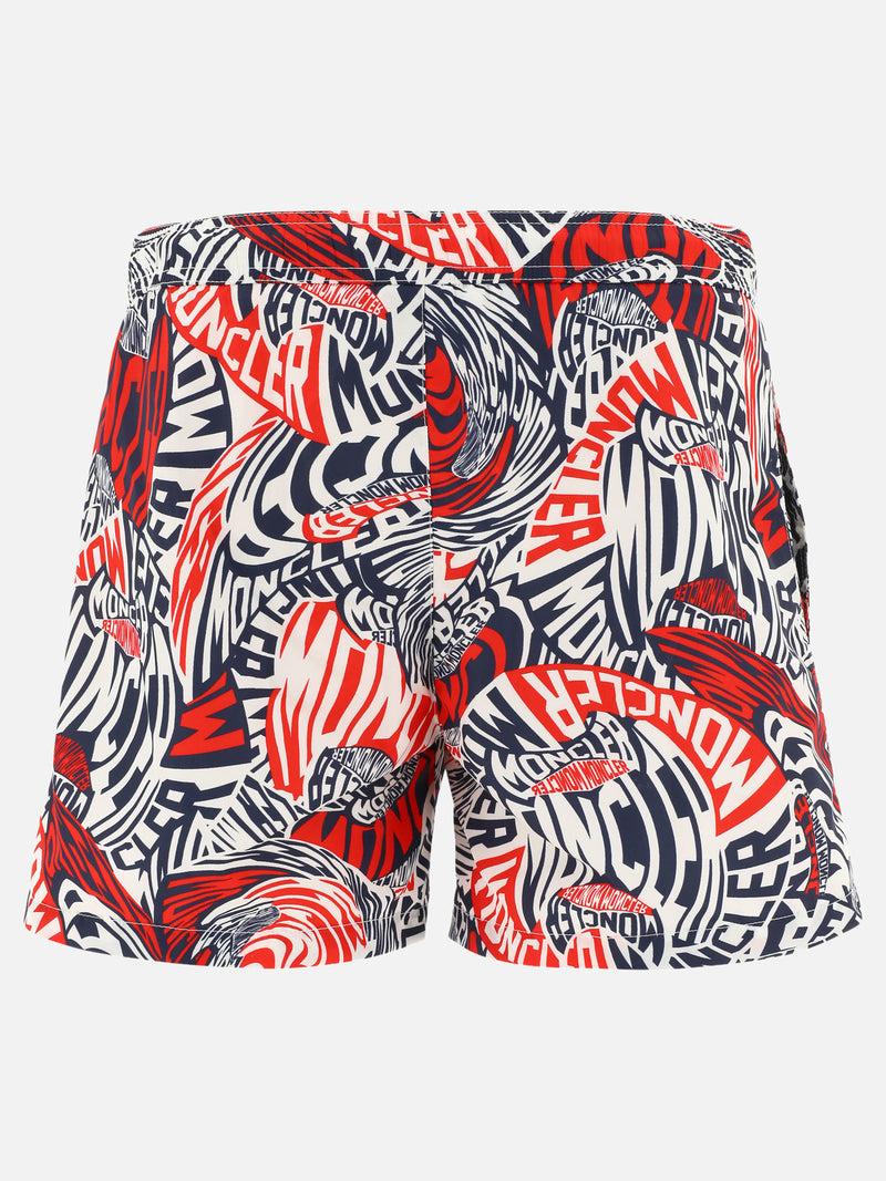 Vietti Moncler Boxer da mare con stampa Bestseller