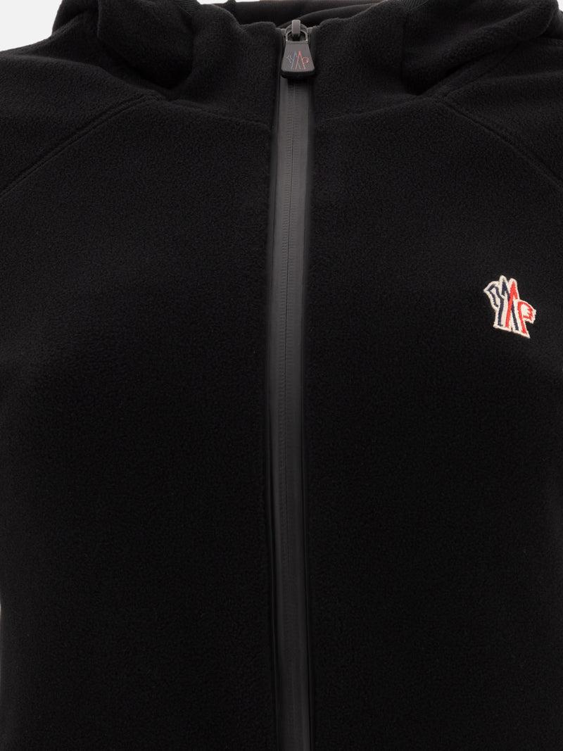 Vietti Moncler Grenoble Giacca in pile con cappuccio e zip Prezzo basso