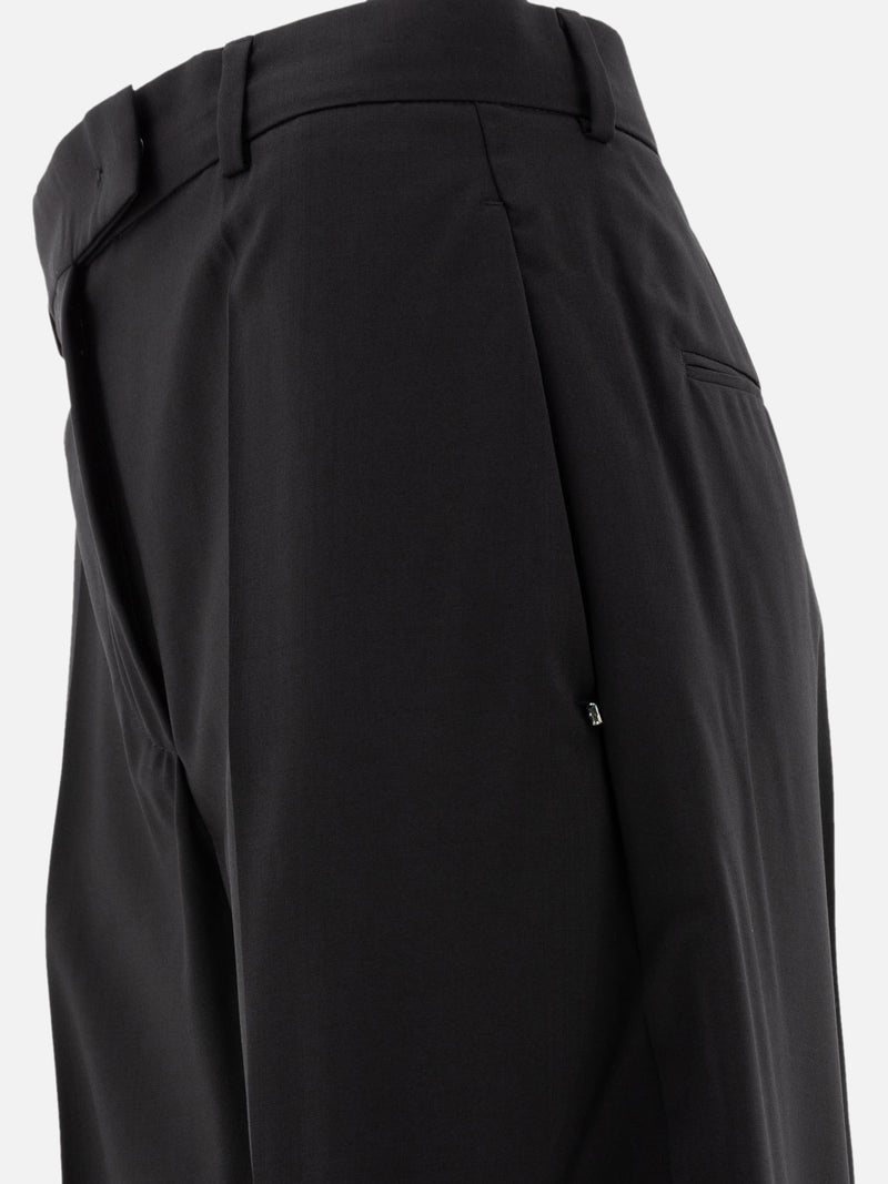 Vietti Max Mara Sportmax Pantaloni oversize in lana stretch Fino al 50% di sconto