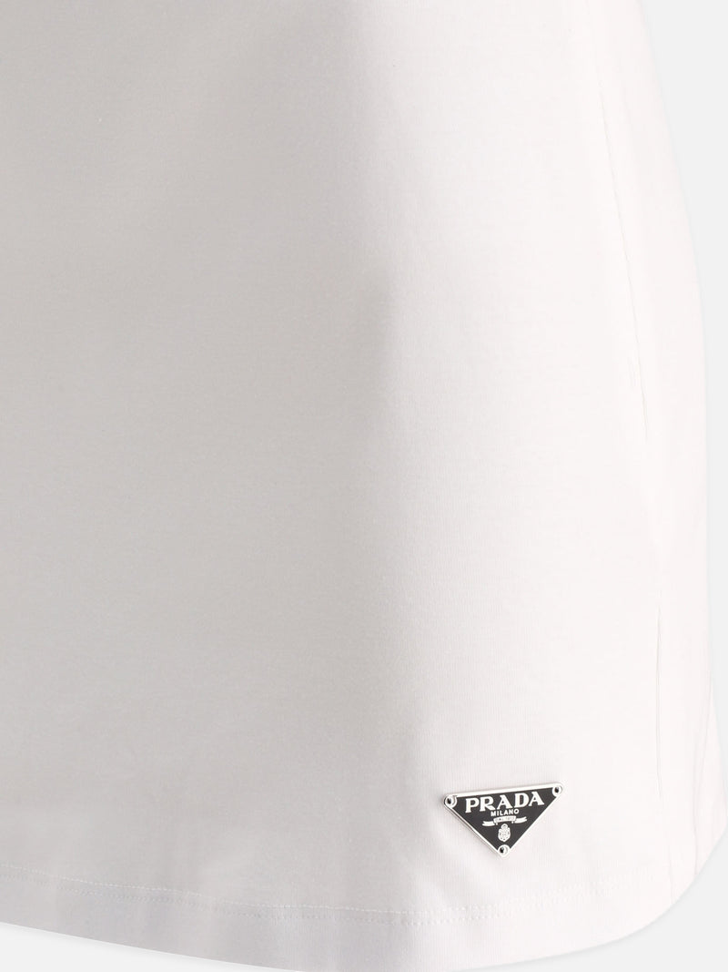 Vietti Prada Gonna con logo triangolo Offerte