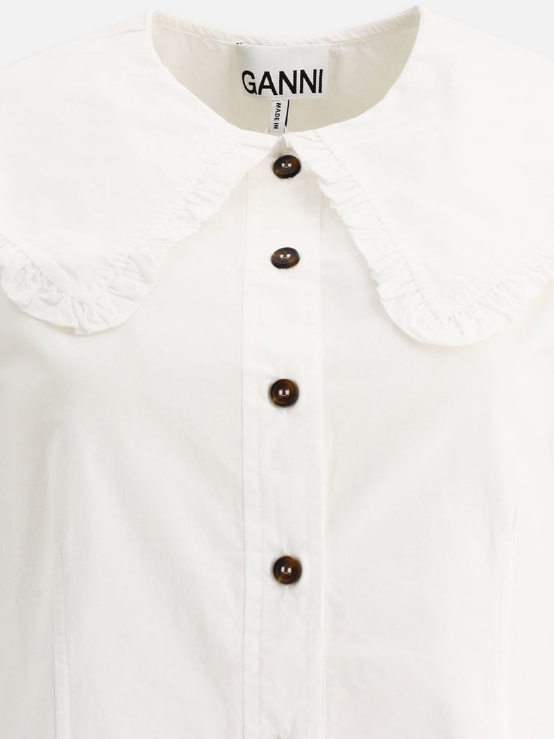 Vietti Ganni Blusa in popeline Vendite Flash