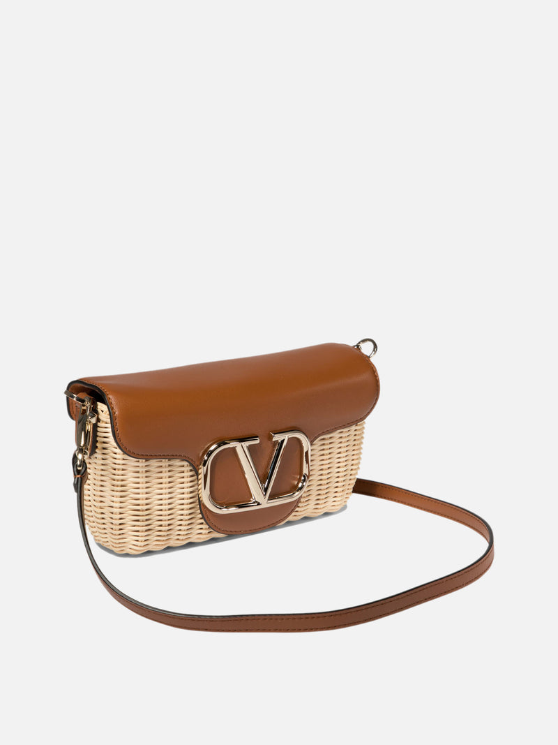 Vietti Valentino Garavani Borsa a tracolla "Locò" in midollino In vendita