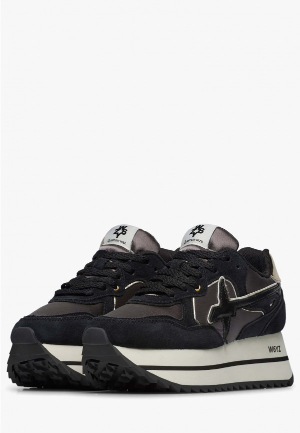 W6yz Sneakers in suede e tessuto tecnico Nero -DEVA W 2025