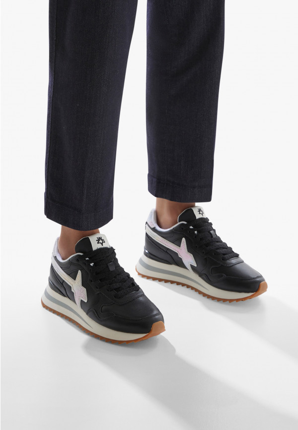 W6yz Sneakers in pelle Nero -YAK-W Nuovo