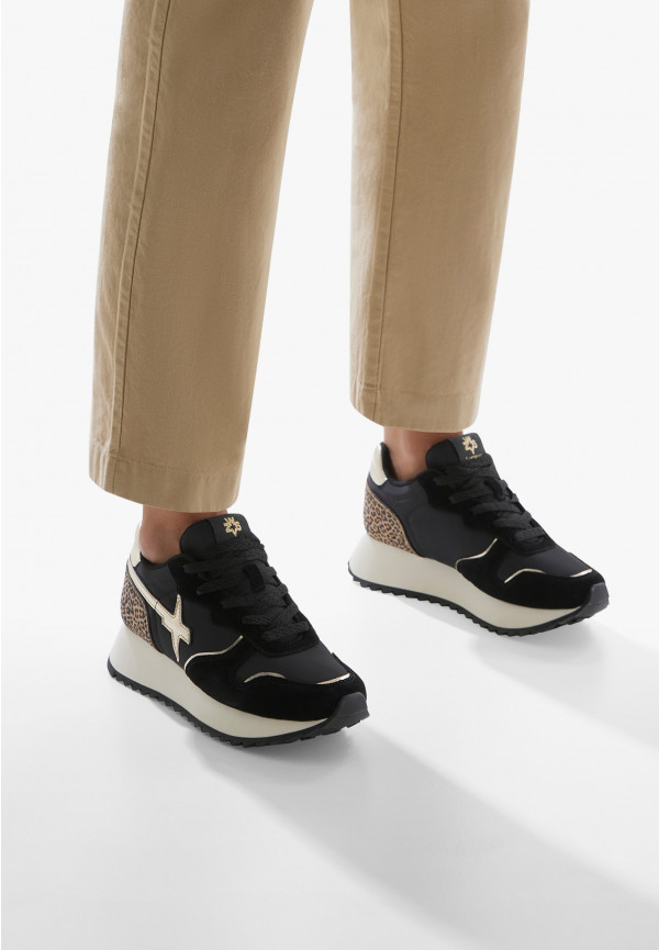 W6yz Sneakers in suede e tessuto tecnico Rosa -JET-W Promozione Limitata