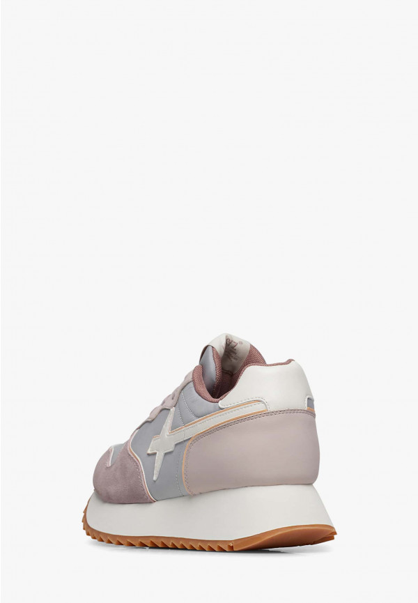 W6yz Sneakers in suede e tessuto tecnico Rosa -JET-W Shopping Online