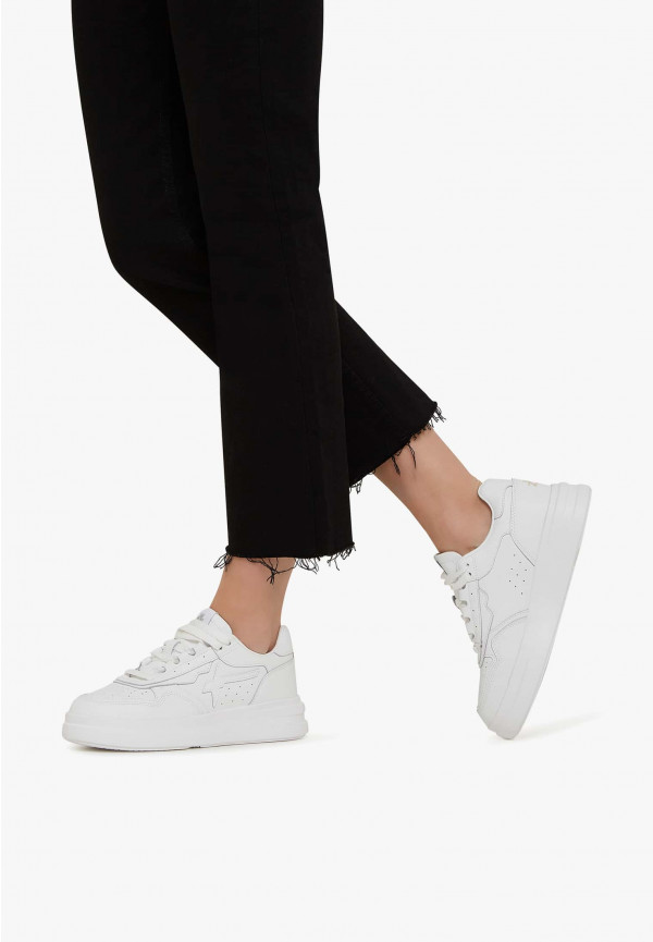 W6yz Sneakers in pelle Bianco ghiaccio -XENIA W Online