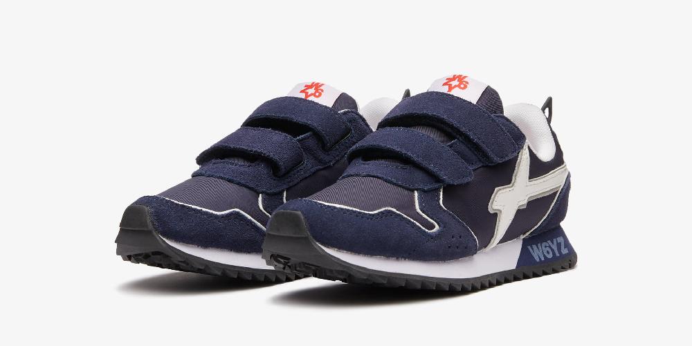 W6yz Sneakers con dettagli argentati Blu -JET VL-J Vendita Economica