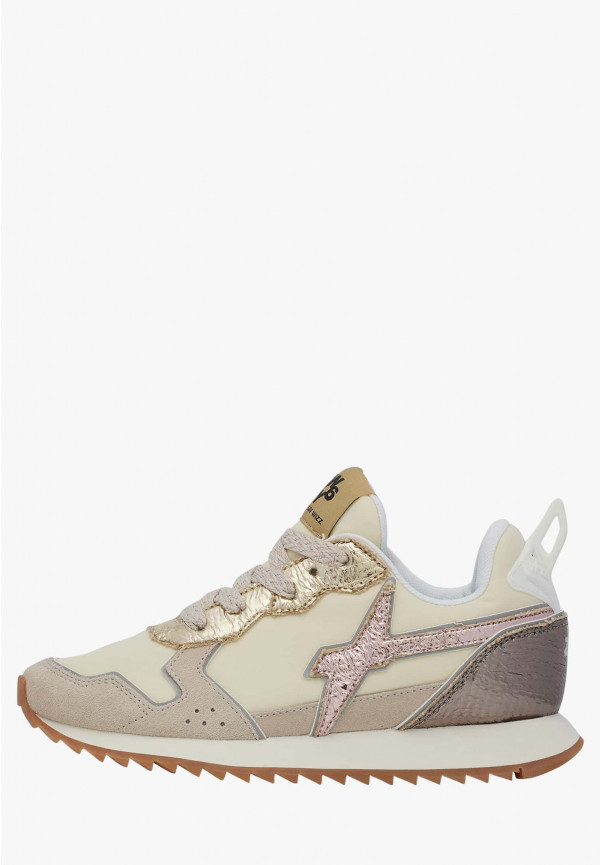 W6yz Sneakers in tessuto tecnico e suede Beige -JET-J In Saldo