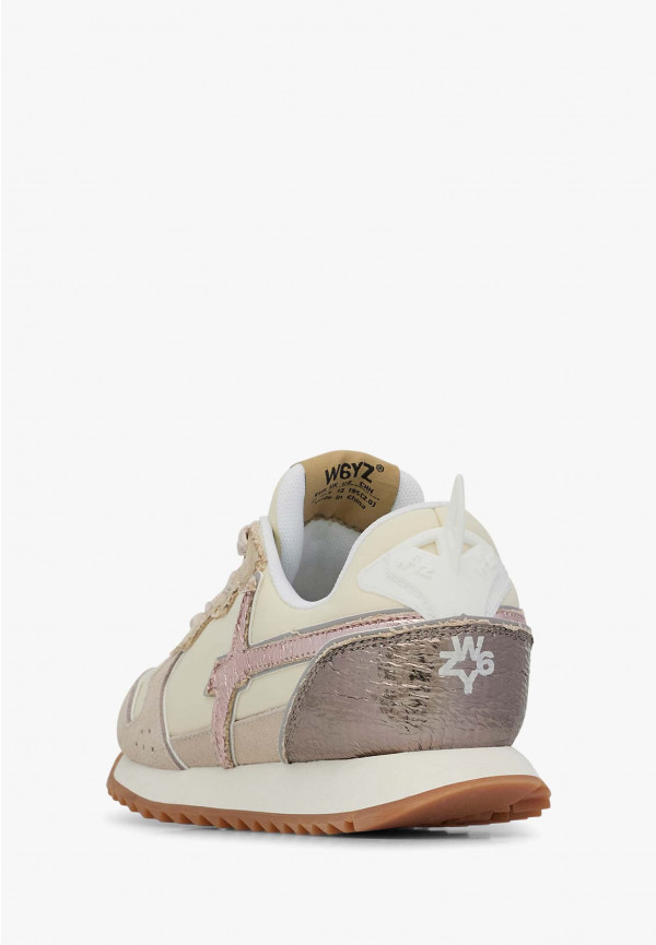 W6yz Sneakers in tessuto tecnico e suede Beige -JET-J In Saldo